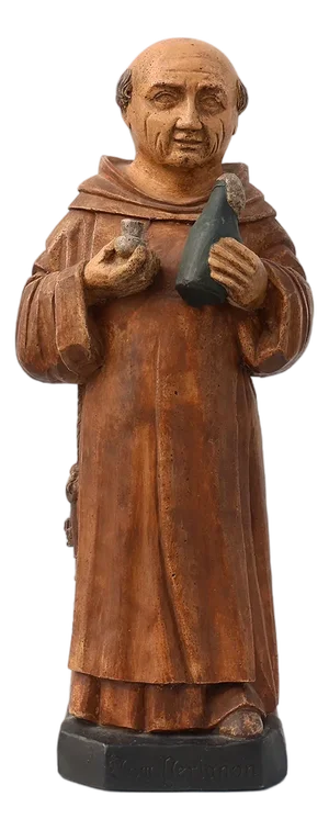 Dom Pérignon Champagne Advertising Figure by J. L. Delaroche, France, 1930s