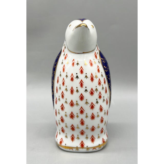 Ceramic 1980s Japanese Tapestry Collection Porcelain Penguin Figurine – Imari Style / Grandmillennial For Sale - Image 7 of 11
