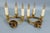 Empire French Brass and Bronze Three-Light Wall Sconces, 1920s, Set of 2 For Sale - Image 16 of 18