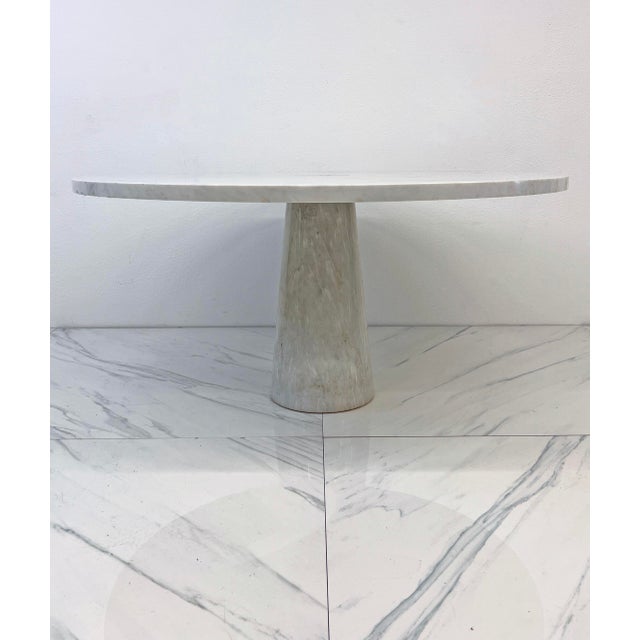 Stone Angelo Mangiarotti for Skipper, Carrara Marble Eros Dining Table, 1970's For Sale - Image 7 of 8