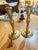 A pair of gilt wood carved candlesticks. Circa 1860, France.