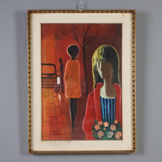 Eliano Fantuzzi, Figurative Composition, Oil Painting on Canvas, Framed For Sale - Image 12 of 12
