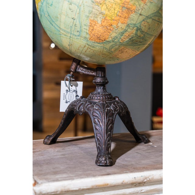 World Map Globe from J. Forest, 1890s For Sale - Image 4 of 5