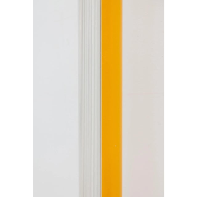 German Tube Wall Lamp in Yellow Metal and Fluorescent by Anders Pehrson, 1970s For Sale - Image 6 of 10