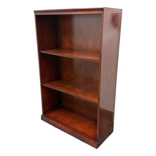 Transitional Cherry Stain Bookcase For Sale