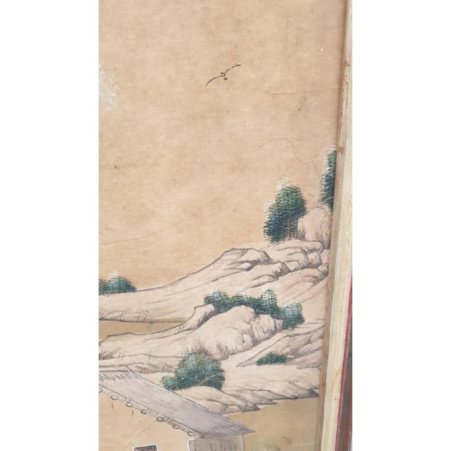 Wallpaper of a Lively Chinese Landscape, 19th Century For Sale - Image 14 of 15