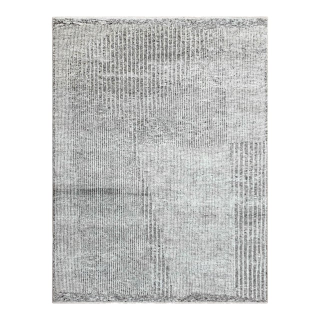Hand Knotted Wool Pile Modern Rug. 8' X 10' For Sale