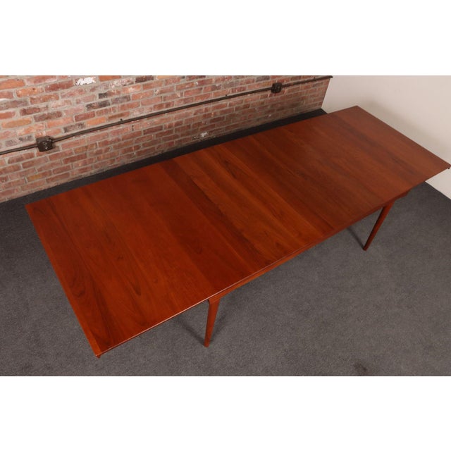 Danish Solid Teak Extension Dining Table by Finn Juhl for France & Daverkosen For Sale In New York - Image 6 of 18
