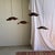 Medium Flat Corrugated Teak Leaf Pendant Light with Floral Stripes, 1980s For Sale - Image 6 of 18