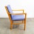 Solid beech wood lounge chair by Ole Erik Jorgensen with purple wool fabric. Unsigned example. Recently imported from...