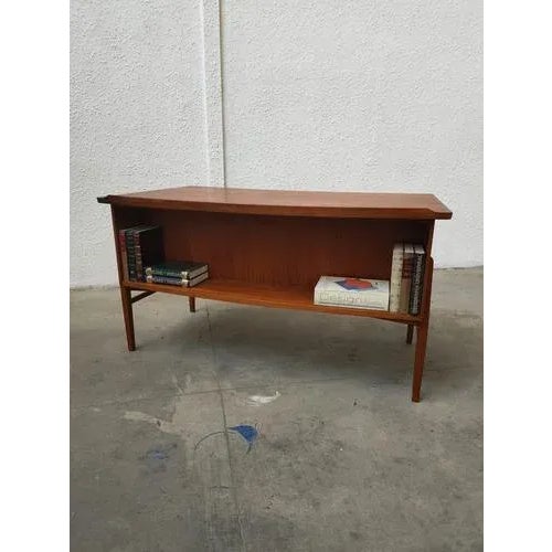 Mid-Century Teak Desk, Denmark For Sale - Image 4 of 11