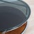 Large Italian Round Chrome and Smoked Glass Coffee Table on Wheels, 1970s For Sale - Image 12 of 13