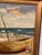 20th Century Oil Painting Seaside Boats For Sale - Image 4 of 6