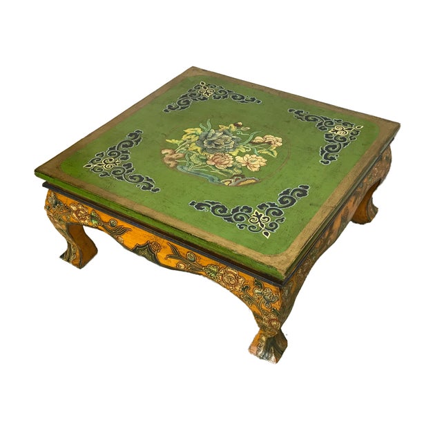 Asian Tibetan HandPainted Coffee Table Chairish