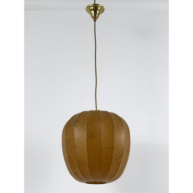 1960s Mid-Century Modern Cocoon Pendant Lamp, Sweden, 1960s For Sale - Image 5 of 18