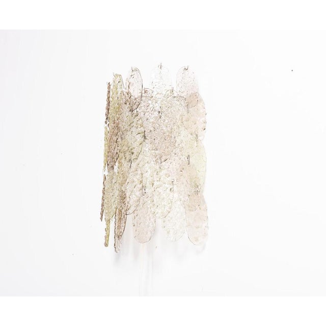 Large Murano Glass Torcello Sconce from Vistosi For Sale - Image 8 of 9