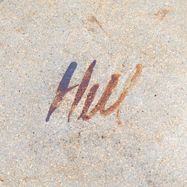 Mid-Century Modern 1960s Mid Century Modern American Earthenware Art Pottery Plate Studio Ceramic Glazed For Sale - Image 3 of 12