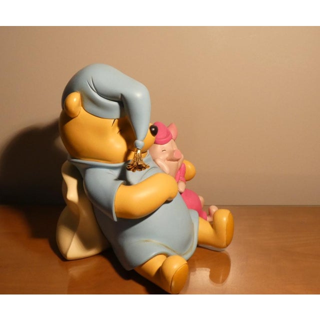 2000 - 2009 Ceramic & Resin Winnie the Pooh & Piglet Figurine by Peter Mook for Disney, USA, 2000s For Sale - Image 5 of 15