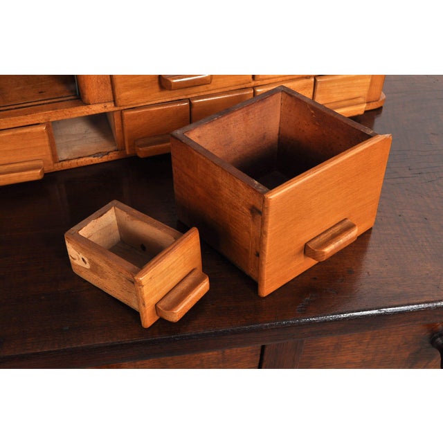 Small Beech Chest of Drawers with Display Case, 1930s For Sale - Image 9 of 11