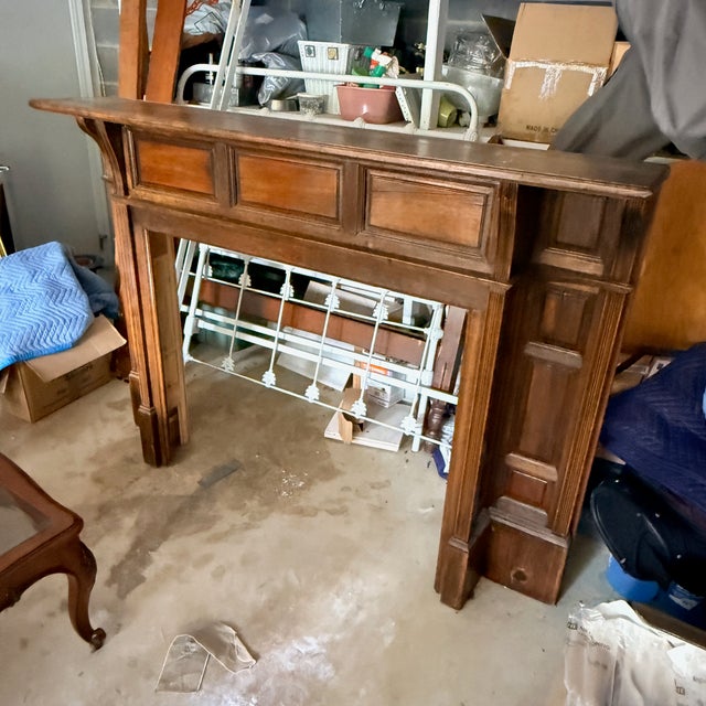 Early 20th Century Antique Edwardian Mantel For Sale - Image 5 of 12