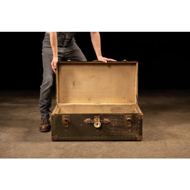 C. 1940 Steamer Trunk For Sale - Image 10 of 11