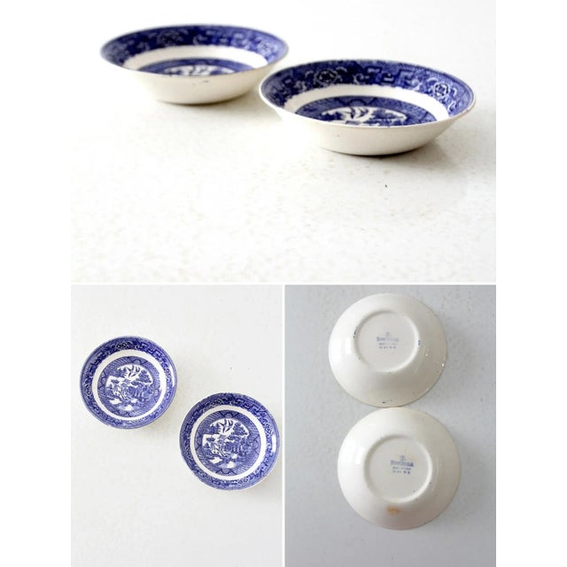 Homer Laughlin Blue Willow Ware Dishes - Set of 13 For Sale - Image 6 of 10