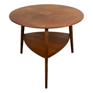 Danish Round Teak Coffee Table by Holger G. Jensen, 1960s For Sale