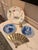 Ceramic Vintage 1971–1972 Desirée Denmark Old Copenhagen Blue Mother’s Day Porcelain Plates – Set of 2 For Sale - Image 7 of 7