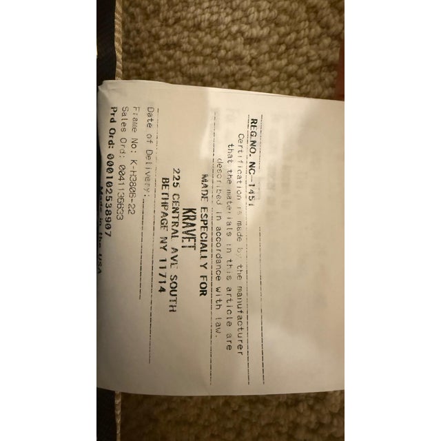 Wood Kravet Wingback Chair For Sale - Image 7 of 7