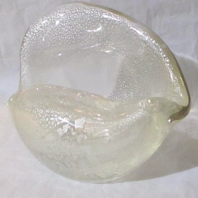 Silver Murano Silver Foil Conch Shell For Sale - Image 8 of 8