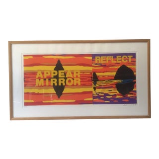 Les Levine "Appear Mirror Reflect" Silkscreen Artist Proof 3/8 For Sale
