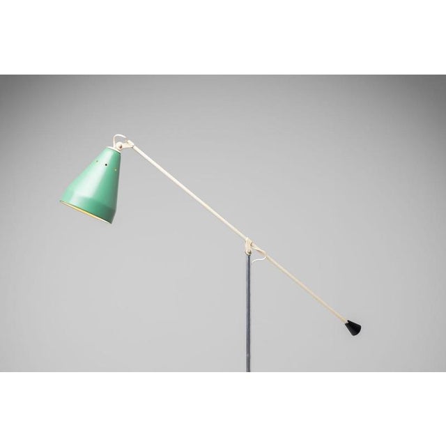 Model 6322 Floor Lamp attributed to Wim Rietveld for Gispen, Netherlands, 1955 For Sale - Image 9 of 18