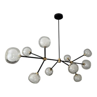 Modern Nobila Linear Chandelier – Sculptural Modern Elegance For Sale