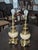 Mid 20th Century Brass & Cream Ostrich Egg Table Lamps - a Pair For Sale - Image 4 of 7