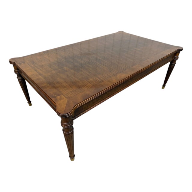 Vintage Henredon Mahogany Coffee Table For Sale
