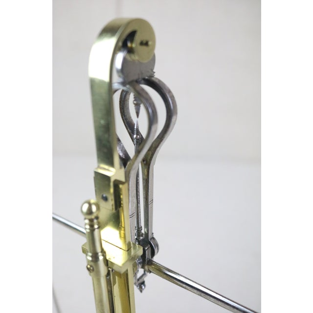 Mid 19th Century English Poished Brass Bankers Scale For Sale - Image 10 of 11