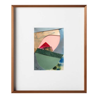 "Into the Sun 1" Original Mixed-Media Collage on Paper by Zac Woodiel For Sale