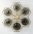 Fabio Ltd 21st Century Hive Satin Brass Smoky Murano Flush Mount by Fabio LTD For Sale - Image 4 of 9