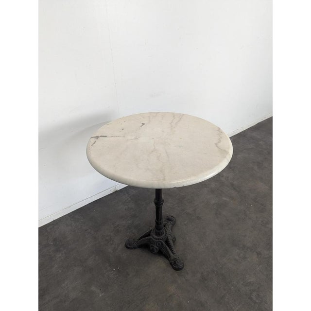 Bistro Table with Marble Top, in Very Good conditions.