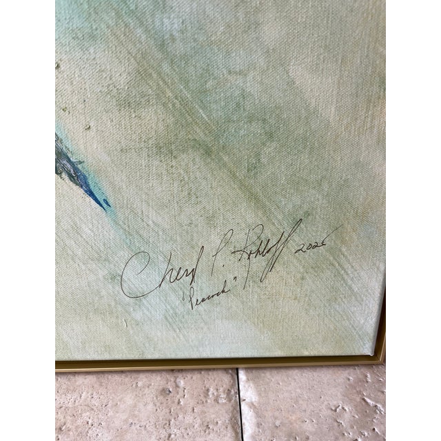 2020s Palm Leaves, “The Peacock”, Designed by Cheryl P. Kohloff For Sale - Image 5 of 9