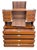 Wood Vintage Cavalier Mid Century Modern Highboy Dresser Cabinet. For Sale - Image 7 of 9