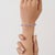 Not Yet Made - Made To Order 925 Sterling Silver Geometric Hinged Bangle With Mixed Cut Pink Sapphires - Caratandher For Sale - Image 5 of 15