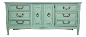 Vintage Southfield Green Drexel Chest of Drawers
