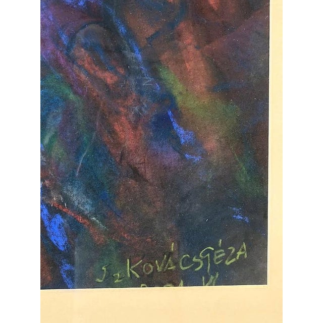 Sz. Kovács Géza, Shaman Dance II, Pastel Painting, 2001, Framed For Sale - Image 6 of 8
