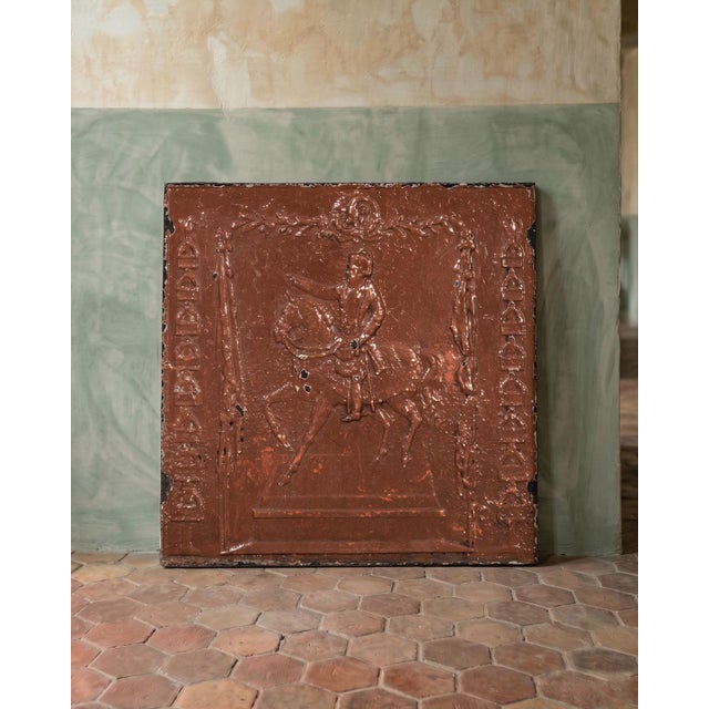 A scene of quiet imperial theatre unfolds in cast iron: napoleon, captured mid-ride, frozen in that familiar posture of...