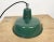 Paint Small Industrial Green Enamel Pendant Lamp, 1960s For Sale - Image 7 of 13
