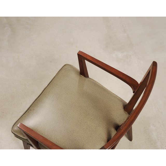 Set of Eight Tommi Parzinger X-Back Mahogany Dining Chairs For Sale - Image 15 of 18