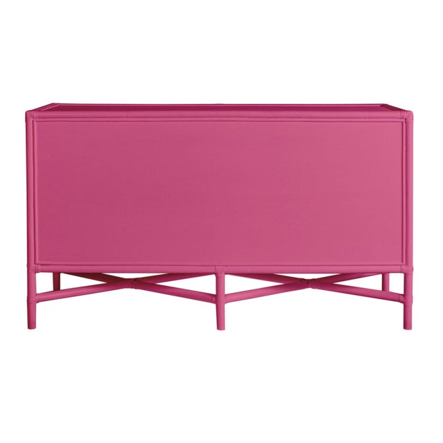 Verona Four-Drawer Dresser in Hot Pink For Sale - Image 4 of 6