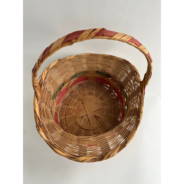 Vintage Woven Easter Basket For Sale - Image 6 of 8