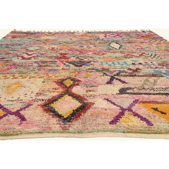 Tribal Contemporary Boujad Moroccan Rug, 10'00 X 12'07 For Sale - Image 3 of 10